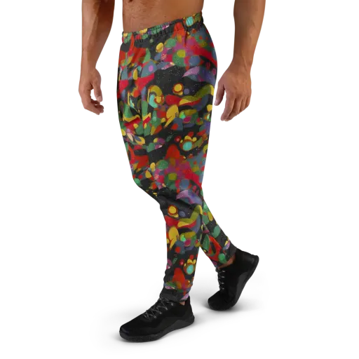 Afterdark Mosaic on a Men's Joggers
