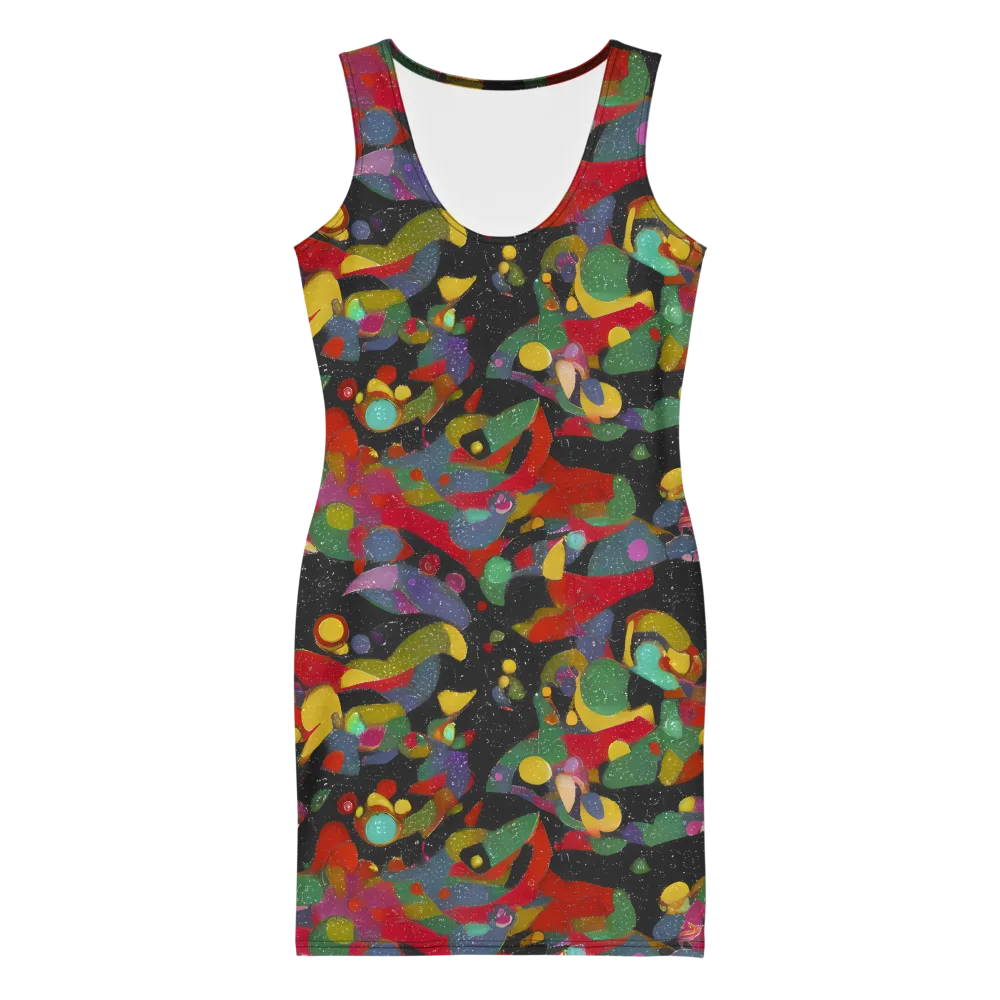 Afterdark Mosaic on Bodycon Dress — Front