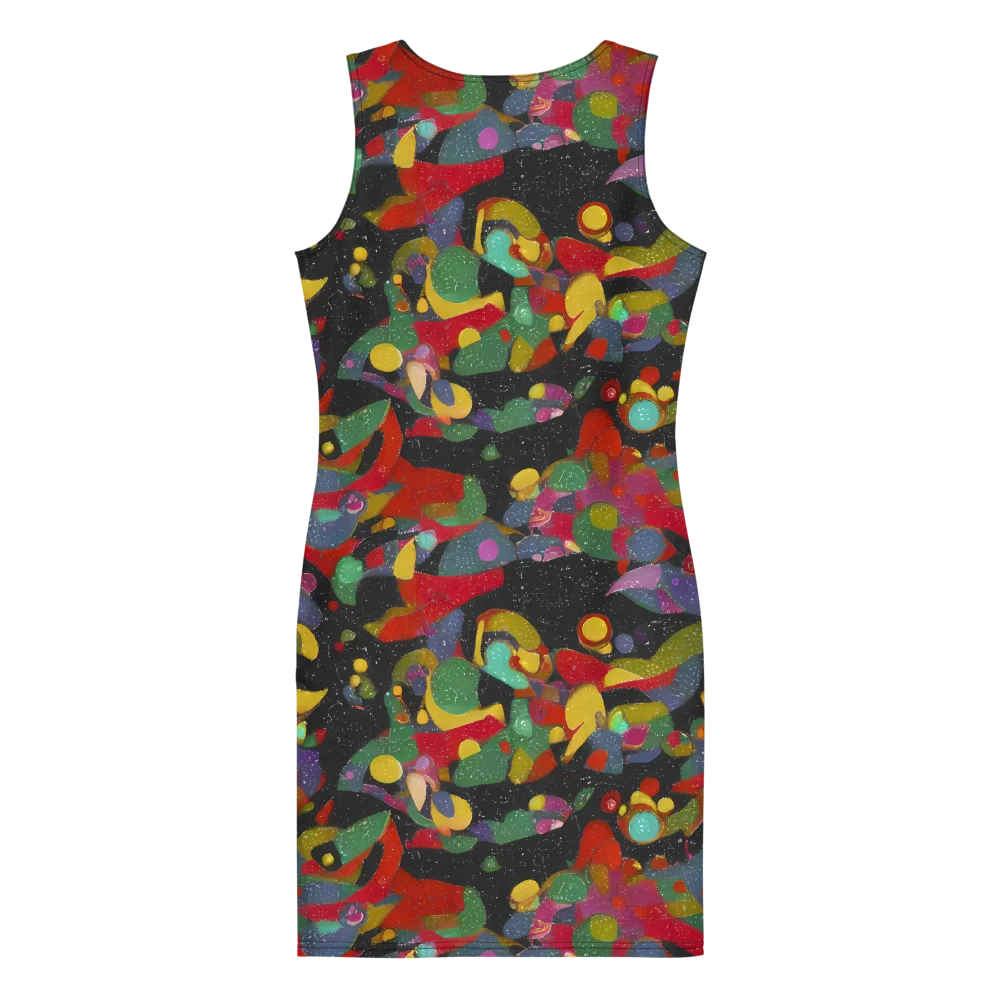 Afterdark Mosaic on Bodycon Dress — Back