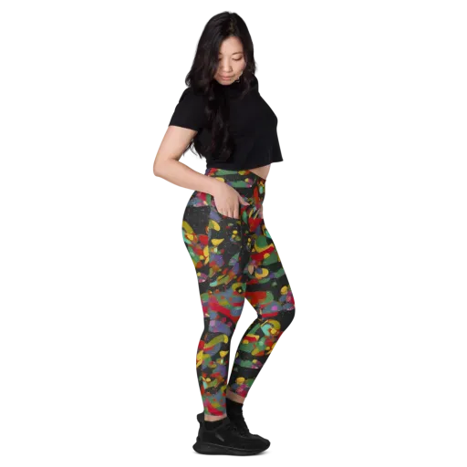 Afterdark Mosaic on a Leggings with Pockets