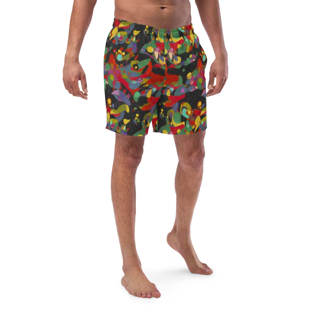 Afterdark Mosaic on Swim Trunks — Front