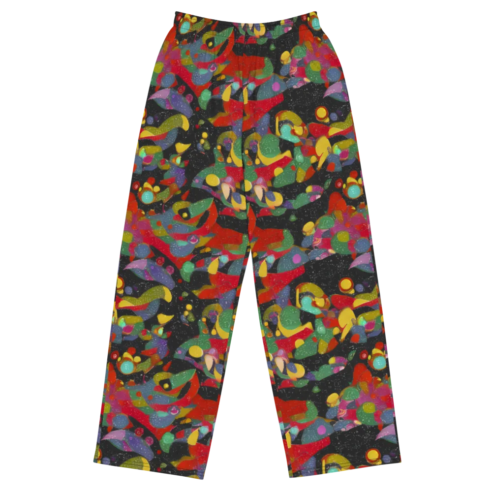 Afterdark Mosaic on Wide-Leg Pants — Front