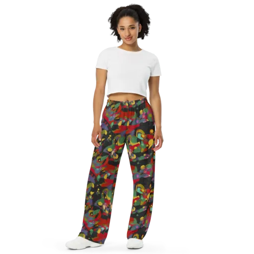 Afterdark Mosaic on a Wide-Leg Pants