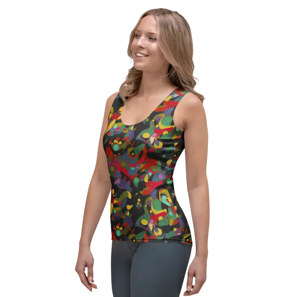 Afterdark Mosaic on Women's Tank Top — Left Front