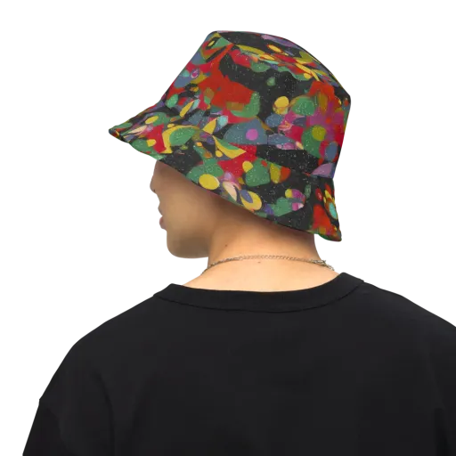 Afterdark Mosaic on a Reversible Bucket Hat