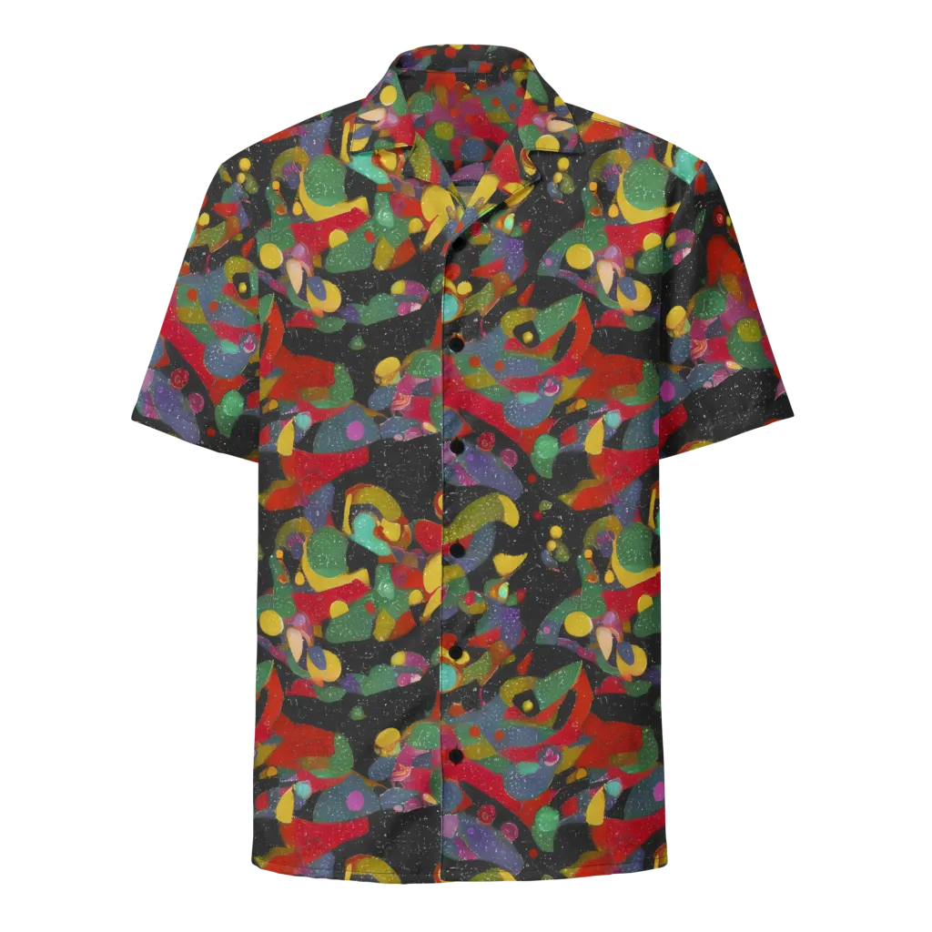 Afterdark Mosaic on Button Shirt — Front