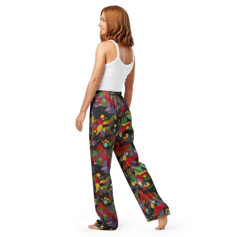 Afterdark Mosaic on Women's Pajama Pants — Back