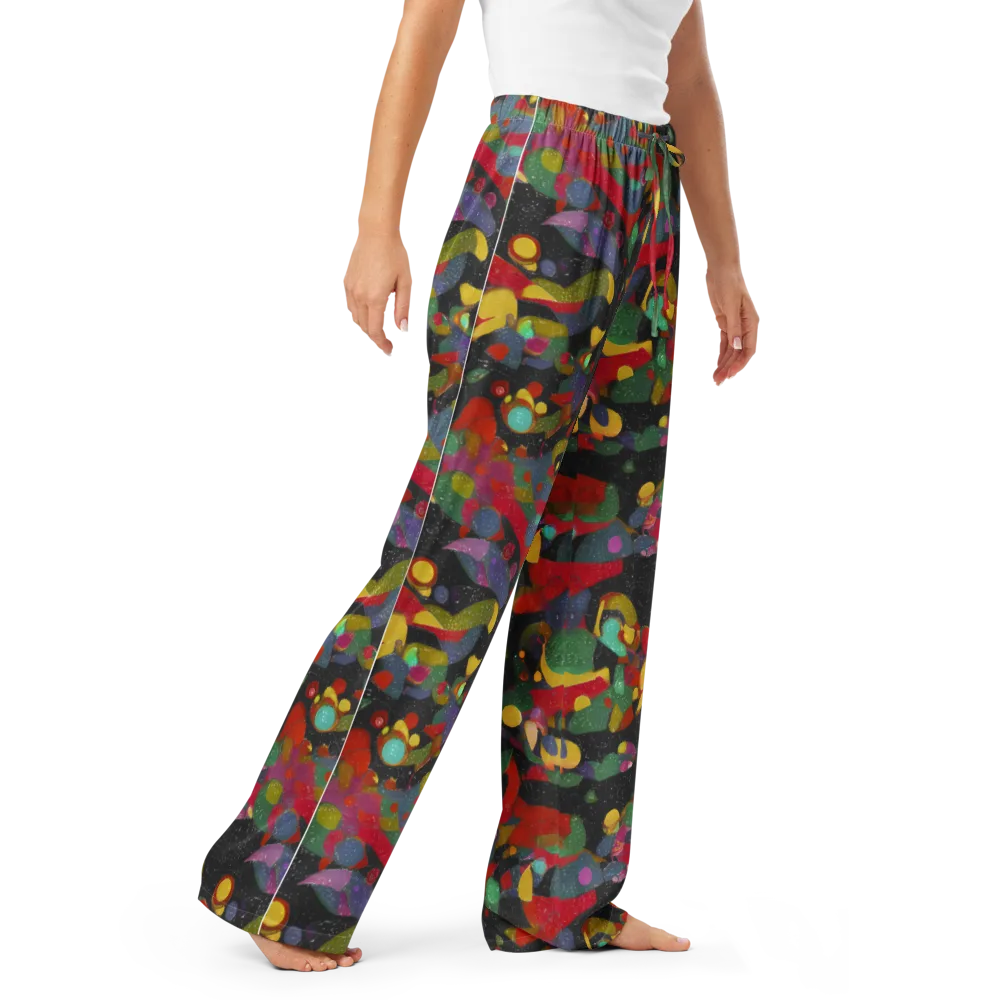 Afterdark Mosaic on Women's Pajama Pants — Right Front