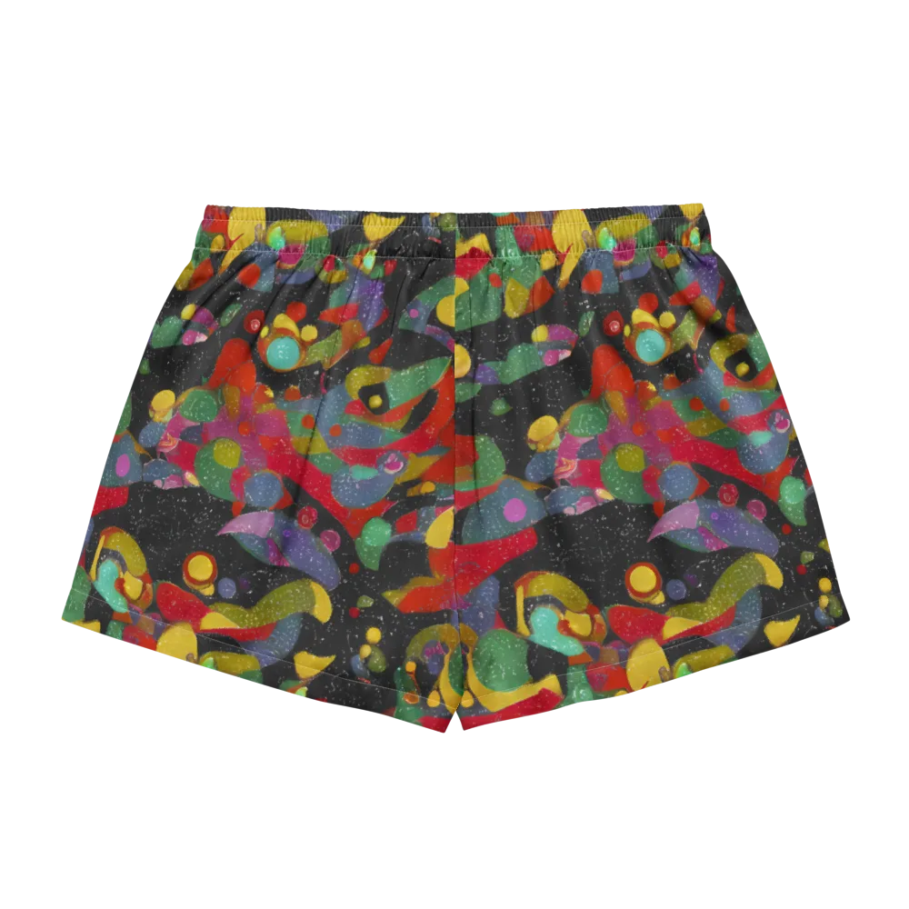 Afterdark Mosaic on Women's Pajama Shorts — Back
