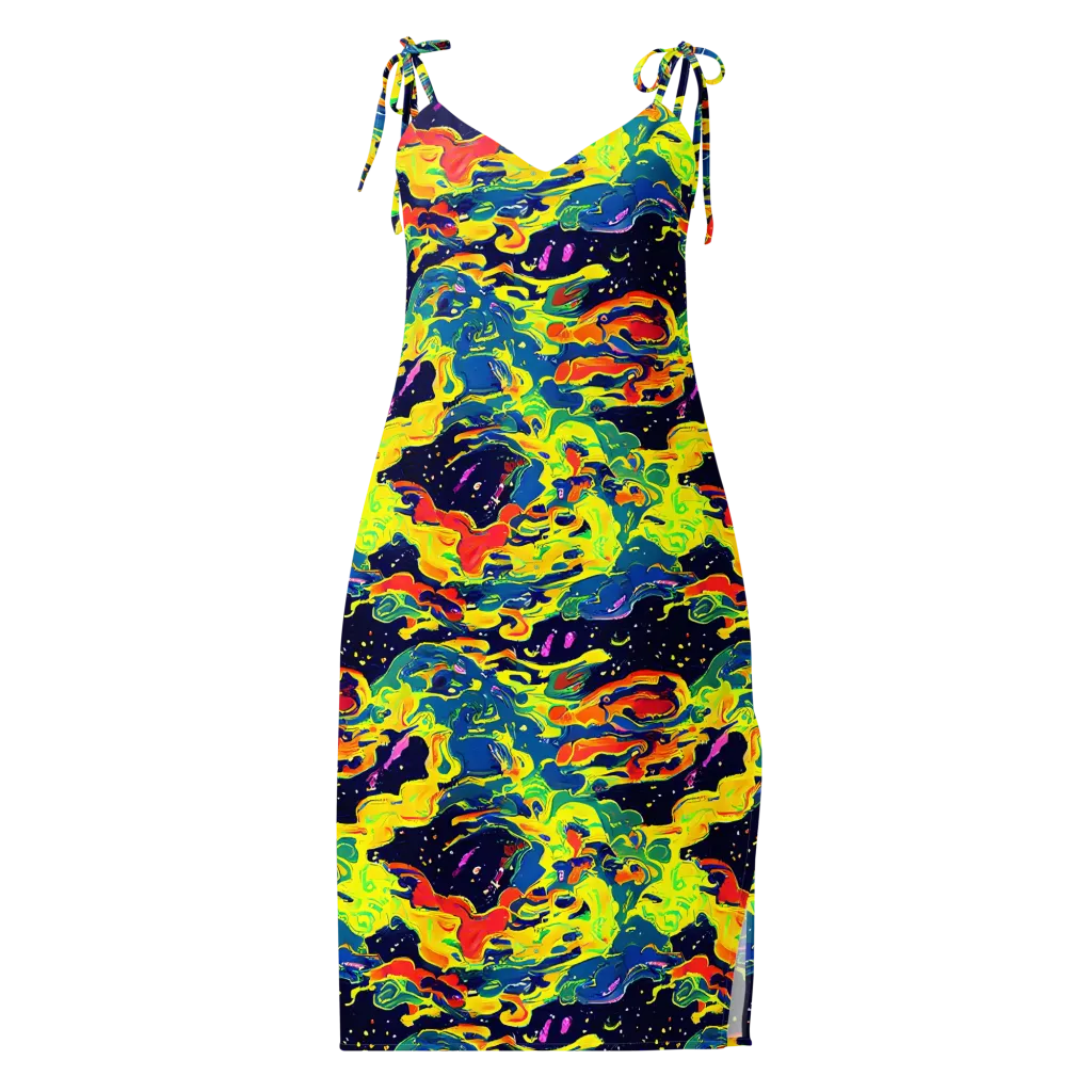 Ultramarine Heat on Slip Dress — Front