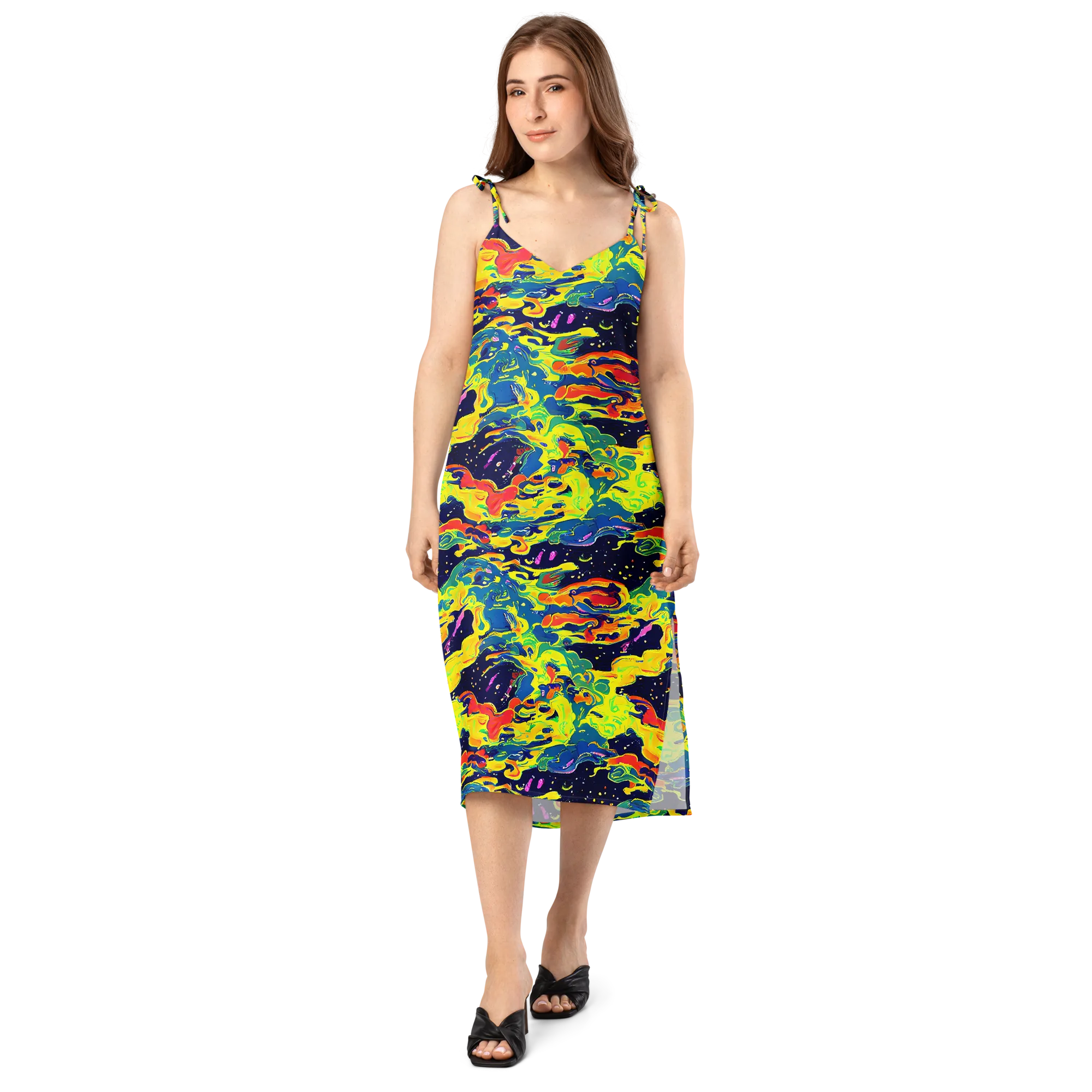 Ultramarine Heat on Slip Dress — Front