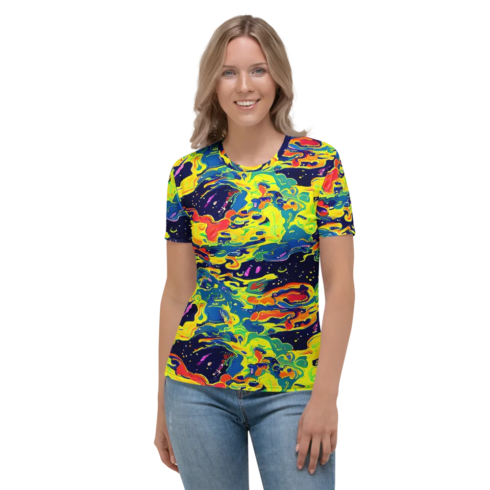 Ultramarine Heat on Women's Crew Neck T-Shirt — Front