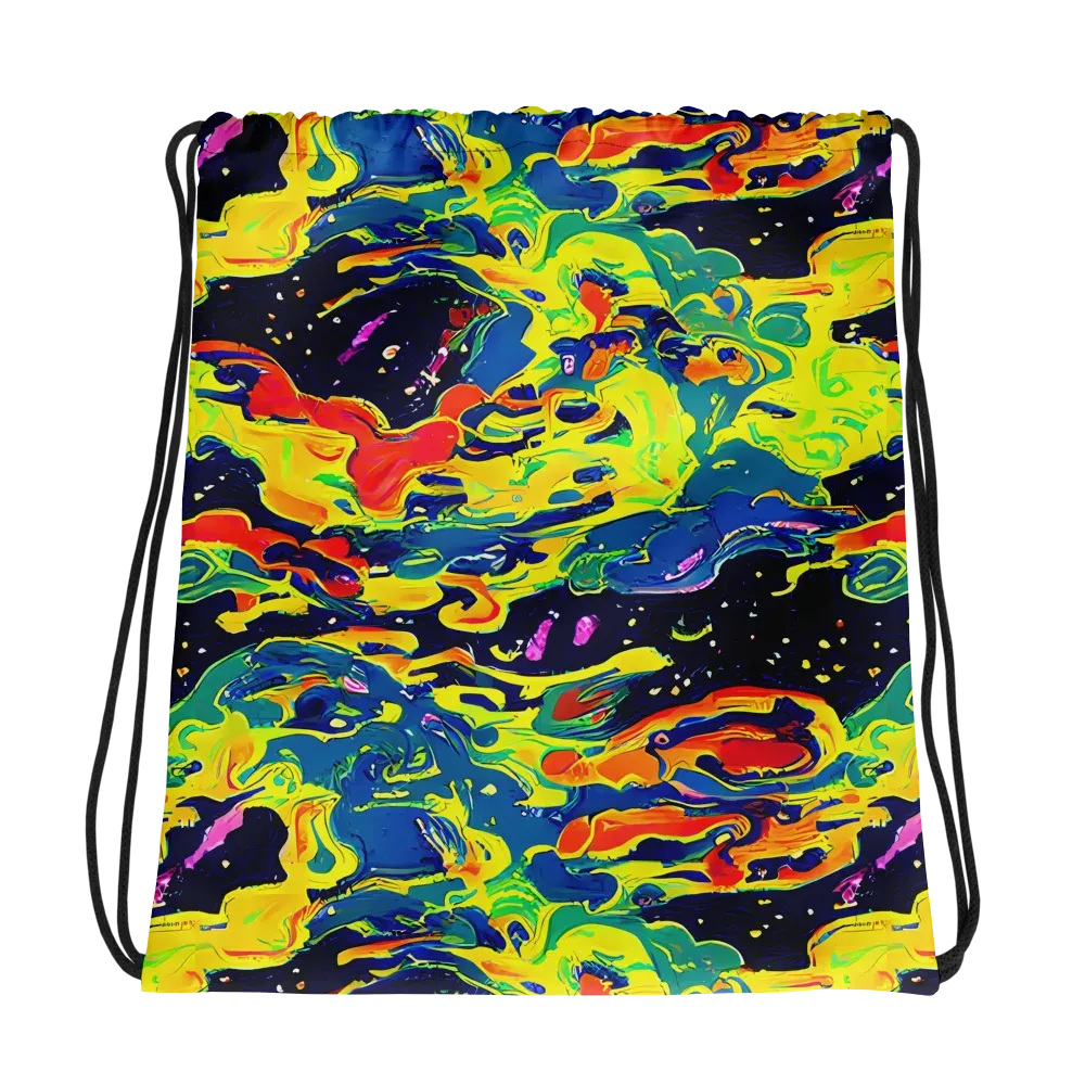 Ultramarine Heat on Drawstring Bag — Photo
