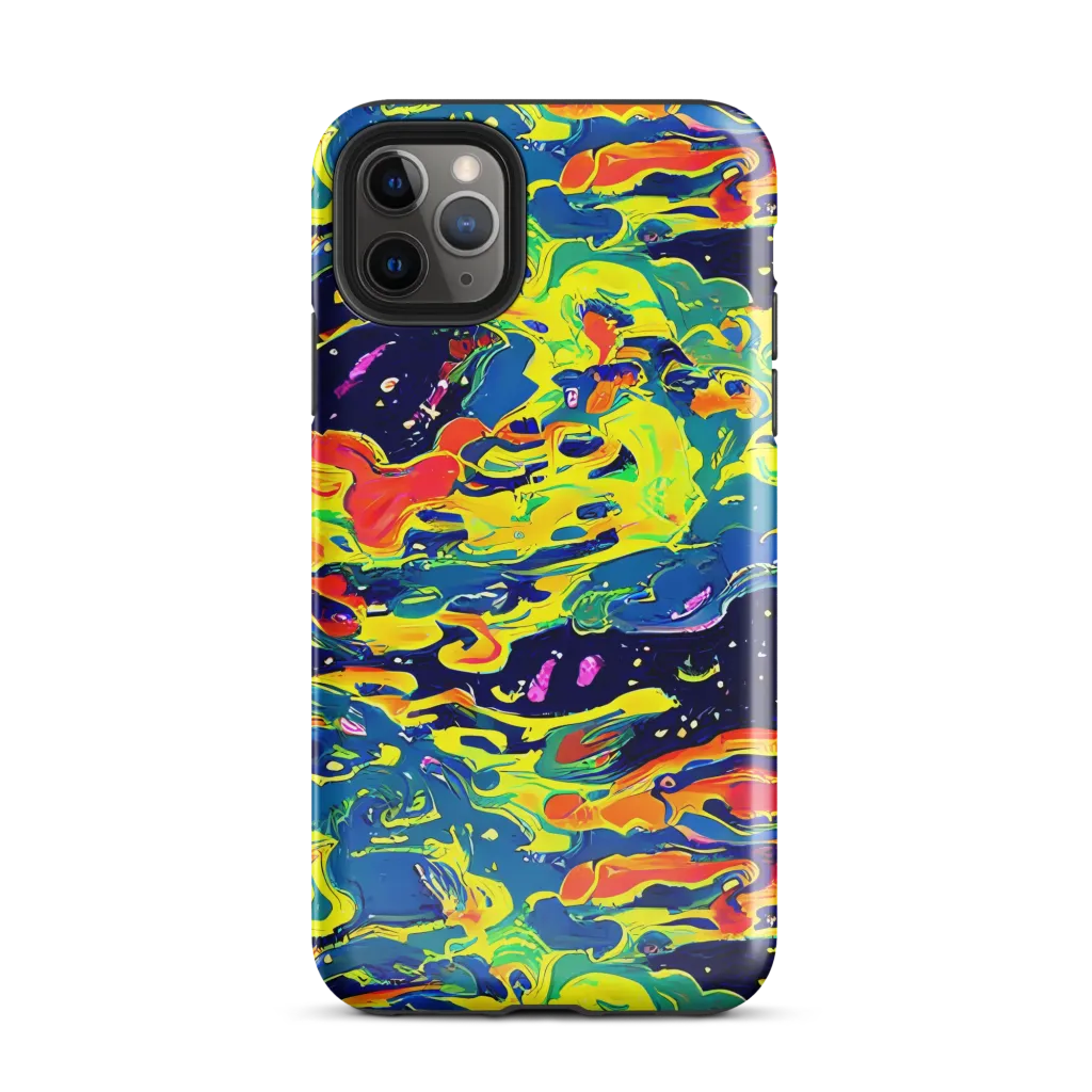 Ultramarine Heat on Tough Case for iPhone® — Front