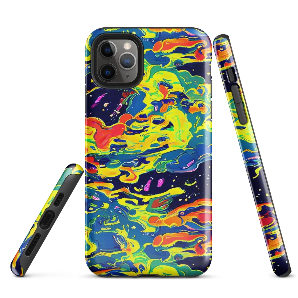 Ultramarine Heat on Tough Case for iPhone® — Front