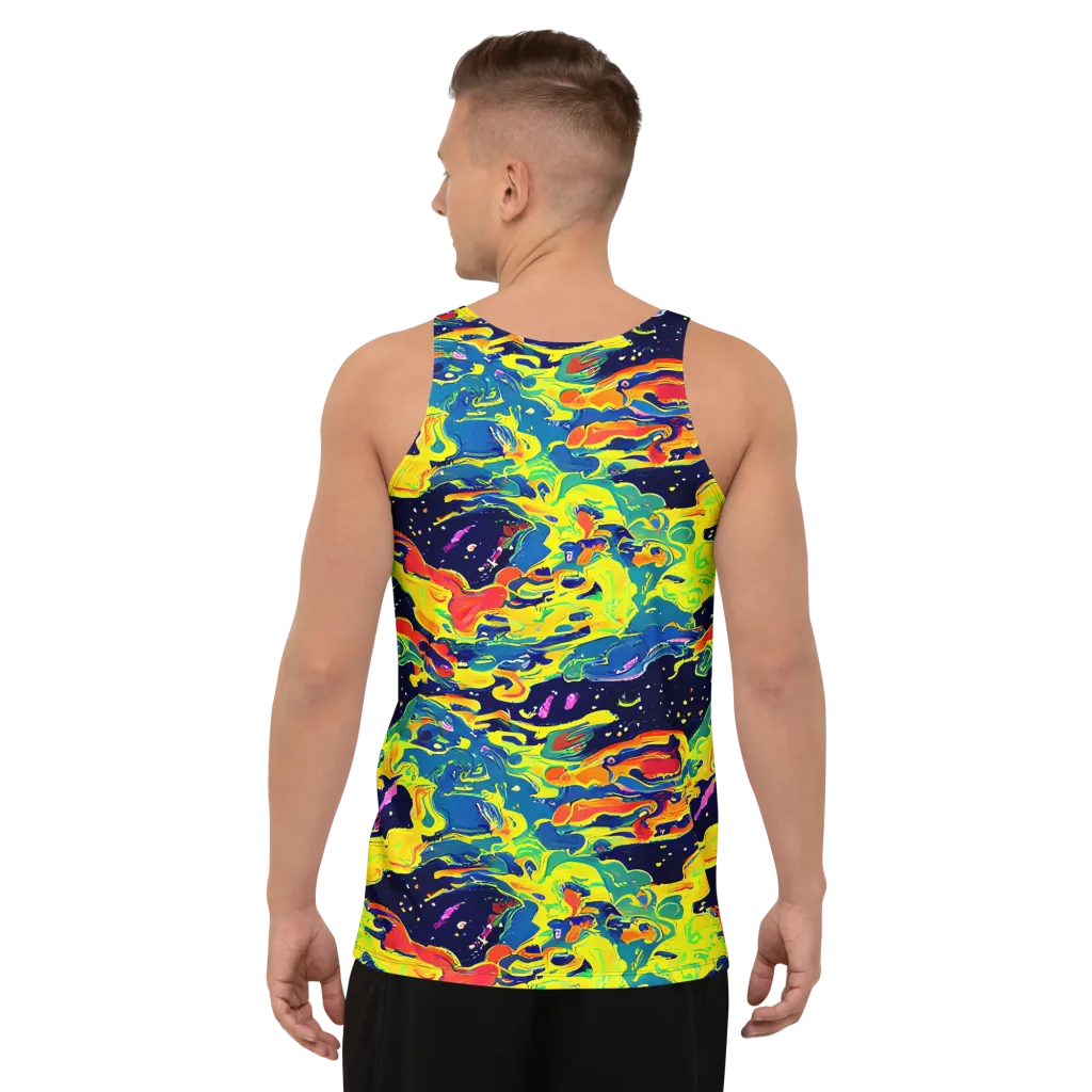 Ultramarine Heat on Men's Tank Top — Back
