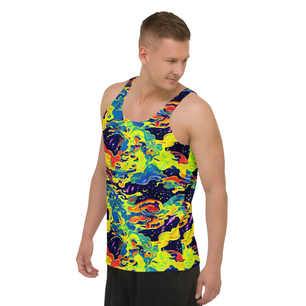 Ultramarine Heat on Men's Tank Top — Left Front