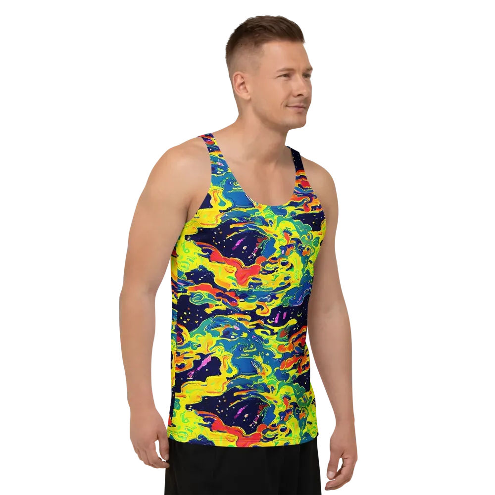 Ultramarine Heat on Men's Tank Top — Right Front