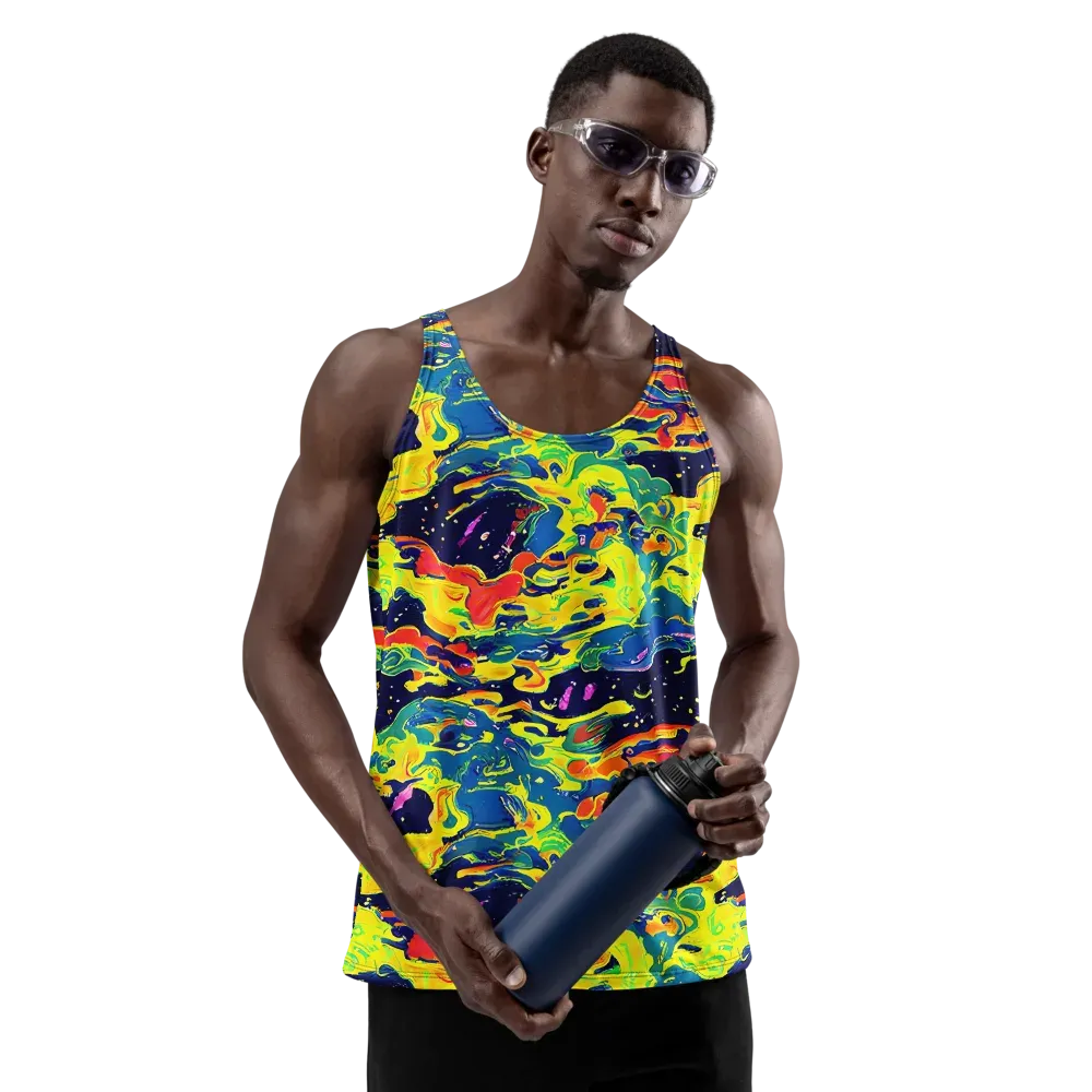 Ultramarine Heat on Men's Tank Top — Front