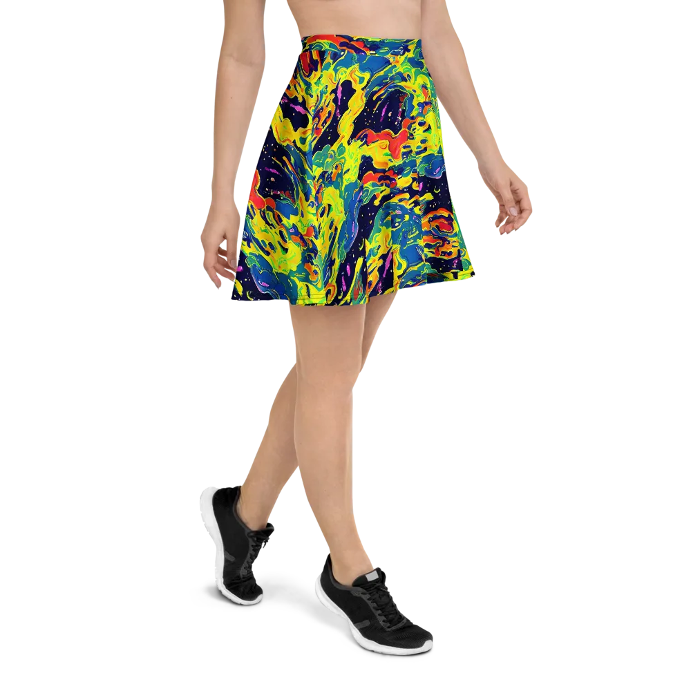 Ultramarine Heat on Skater Skirt — Right