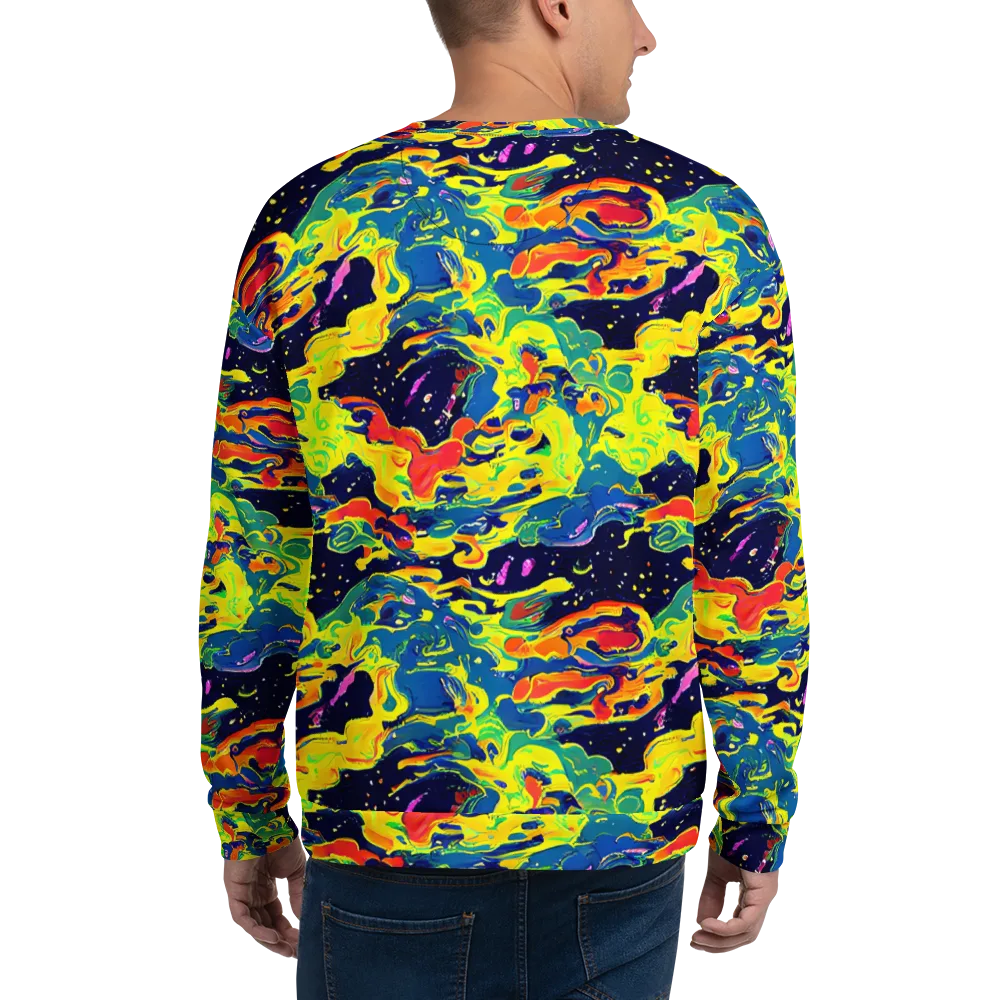 Ultramarine Heat on Sweatshirt — Back