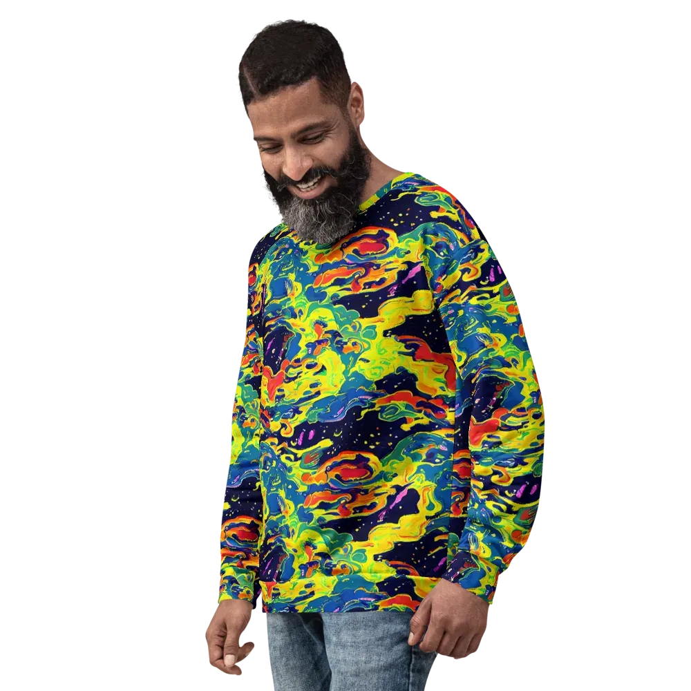 Ultramarine Heat on Sweatshirt — Left Front
