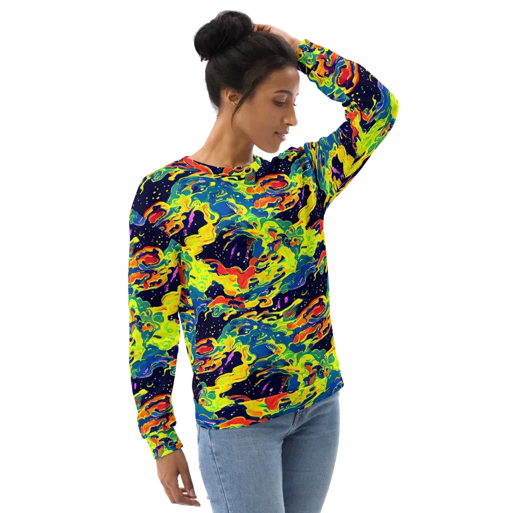 Ultramarine Heat on Sweatshirt — Right Front