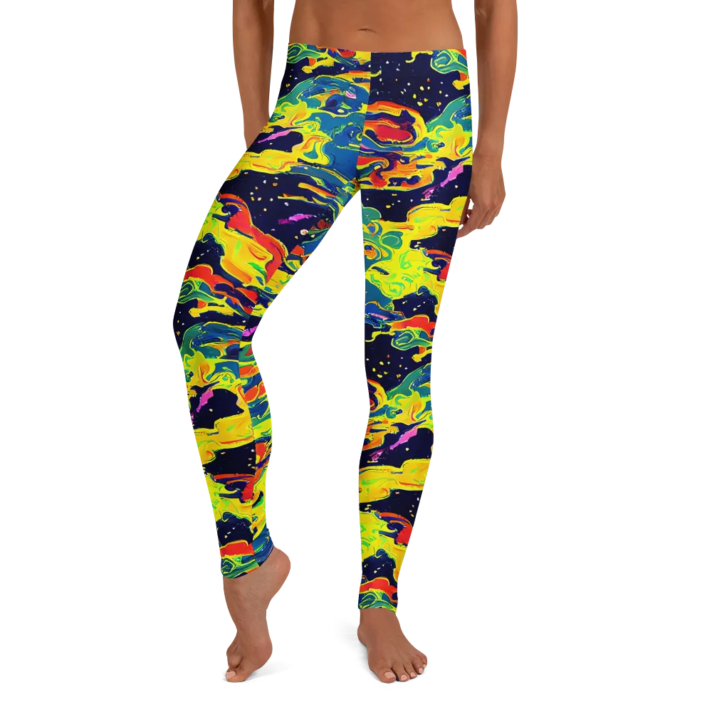 Ultramarine Heat on Leggings — Front