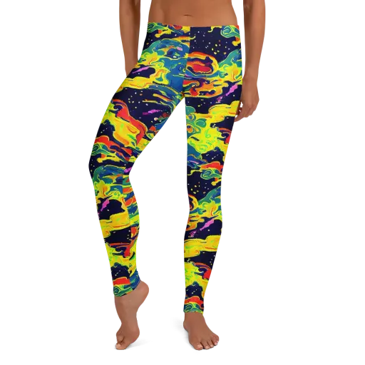 Ultramarine Heat on a Leggings
