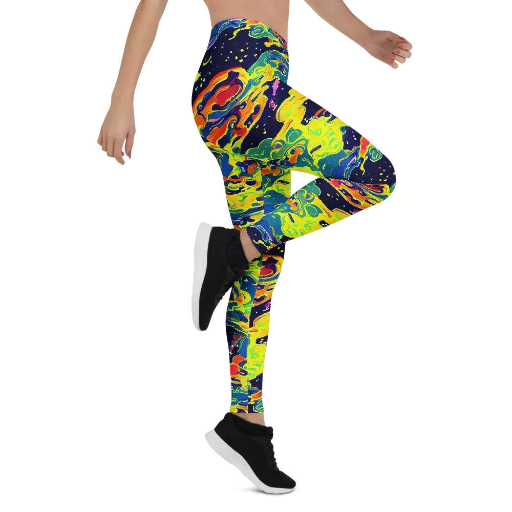 Ultramarine Heat on Leggings — Right