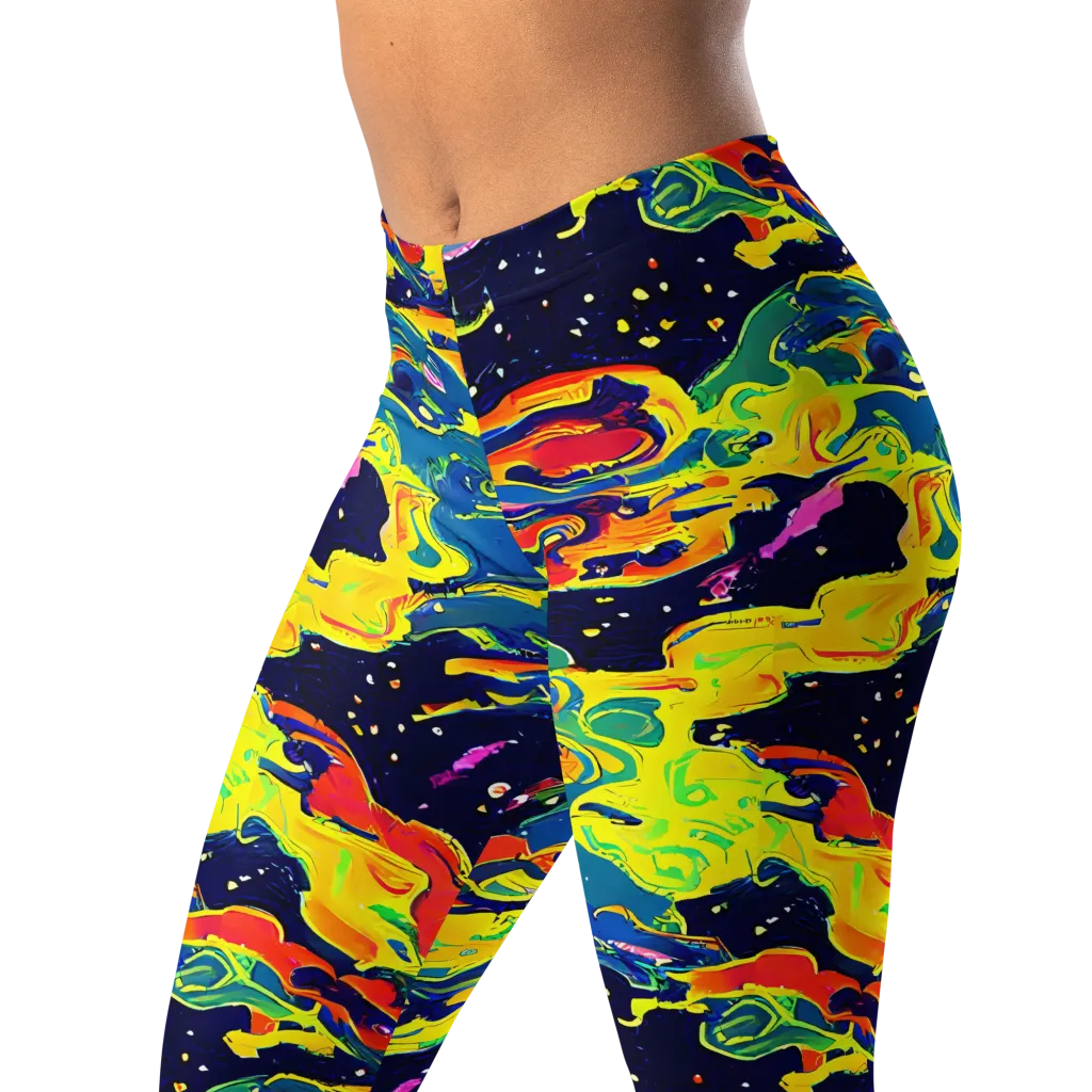 Ultramarine Heat on Leggings — Left Front