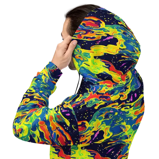 Ultramarine Heat on a Hoodie