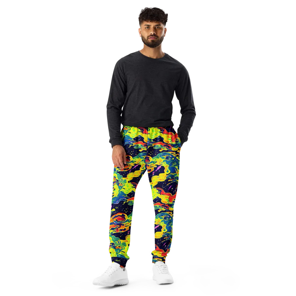 Ultramarine Heat on Men's Joggers — Front