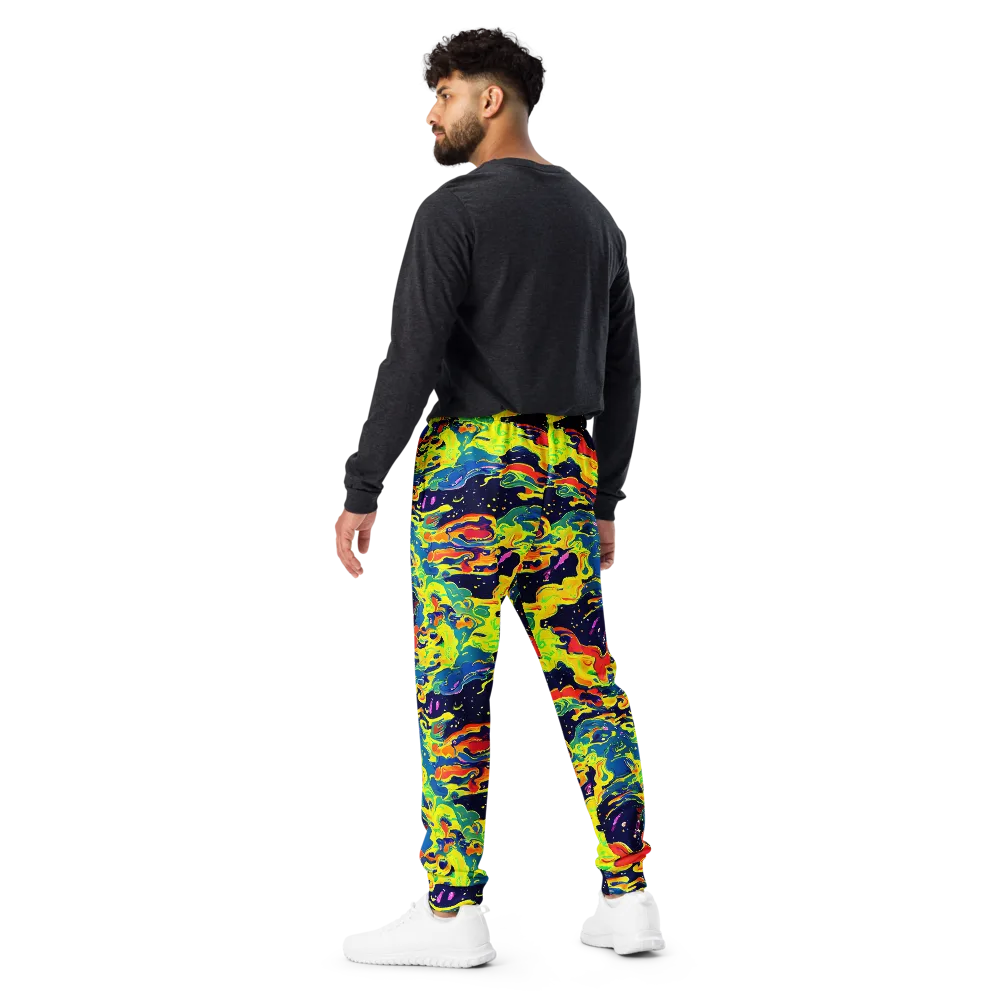 Ultramarine Heat on Men's Joggers — Back