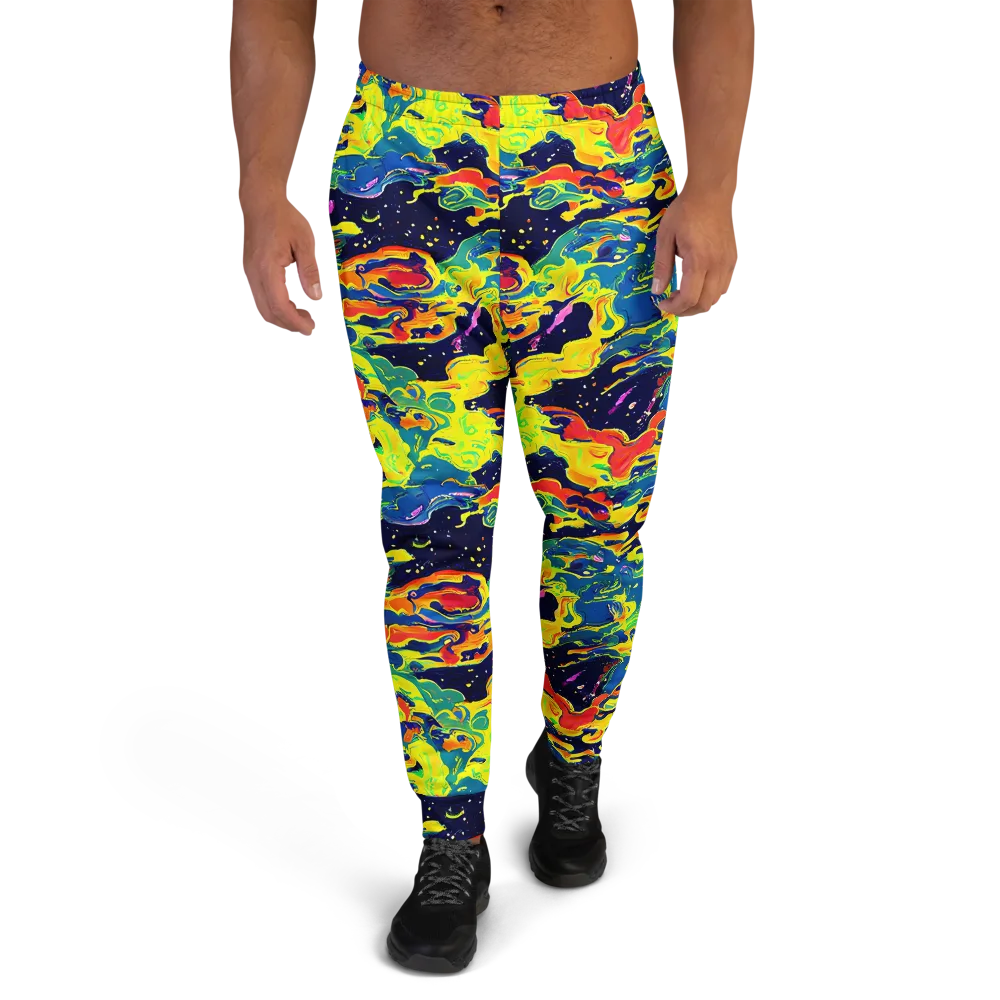 Ultramarine Heat on Men's Joggers — Front