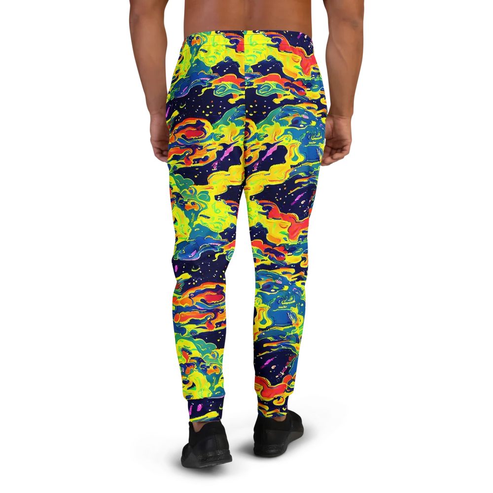 Ultramarine Heat on Men's Joggers — Back