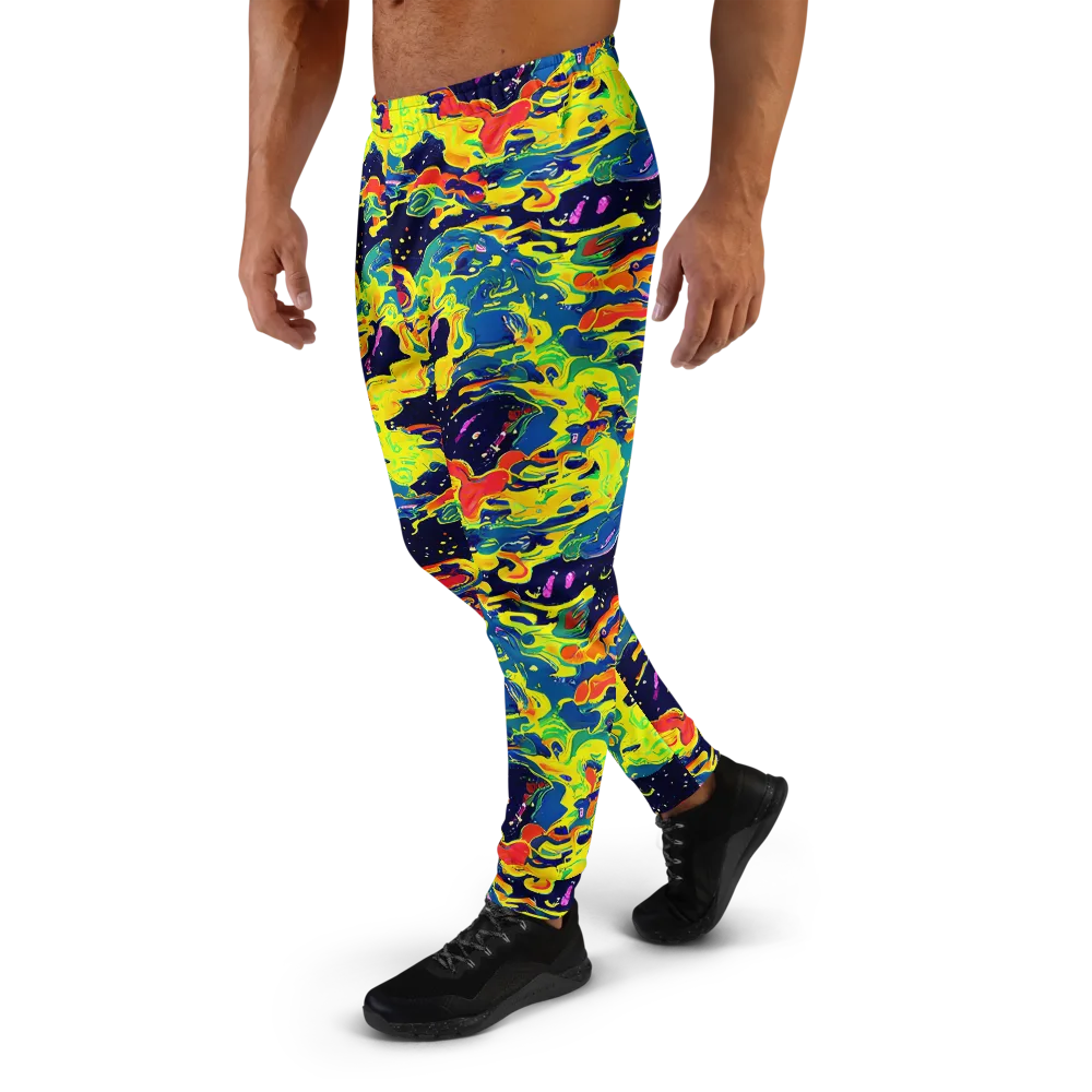 Ultramarine Heat on Men's Joggers — Left