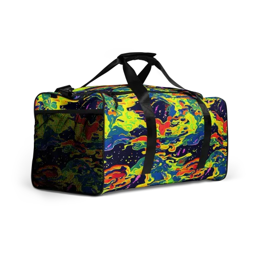 Ultramarine Heat on a Duffle Bag