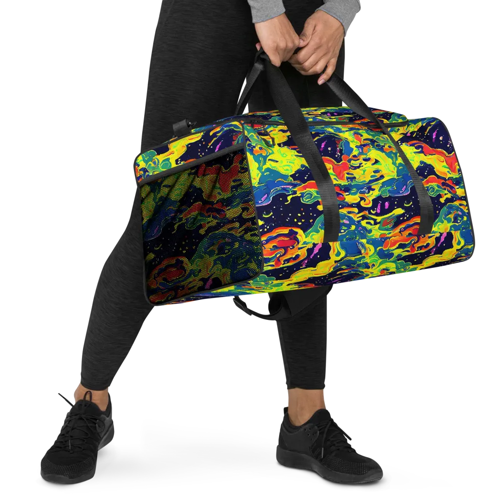 Ultramarine Heat on Duffle Bag — Right Front