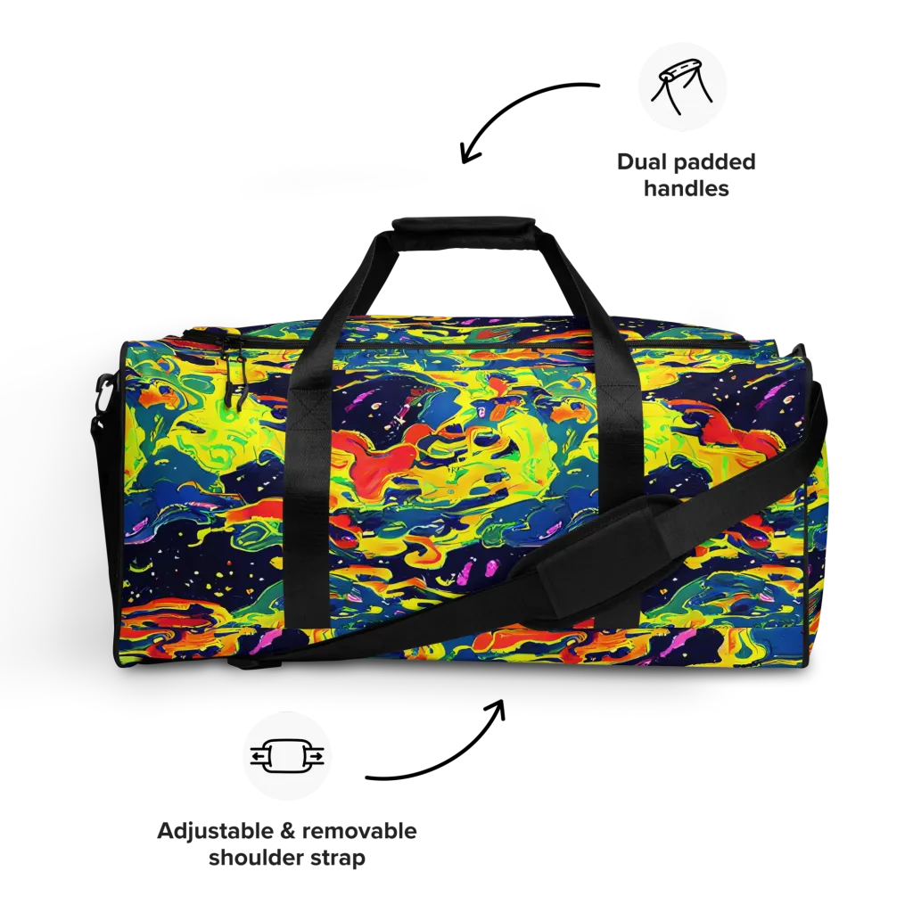 Ultramarine Heat on Duffle Bag — Front