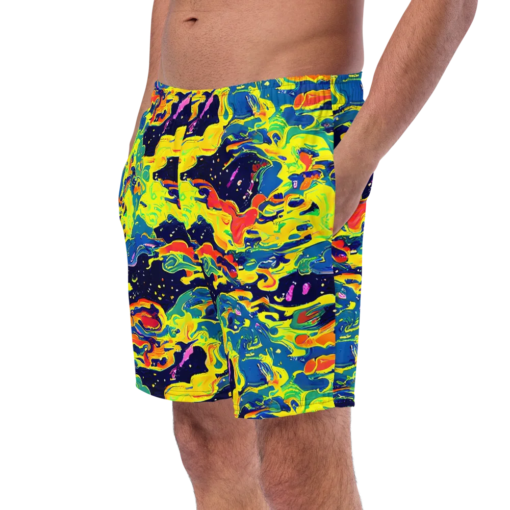 Ultramarine Heat on Swim Trunks — Left Front