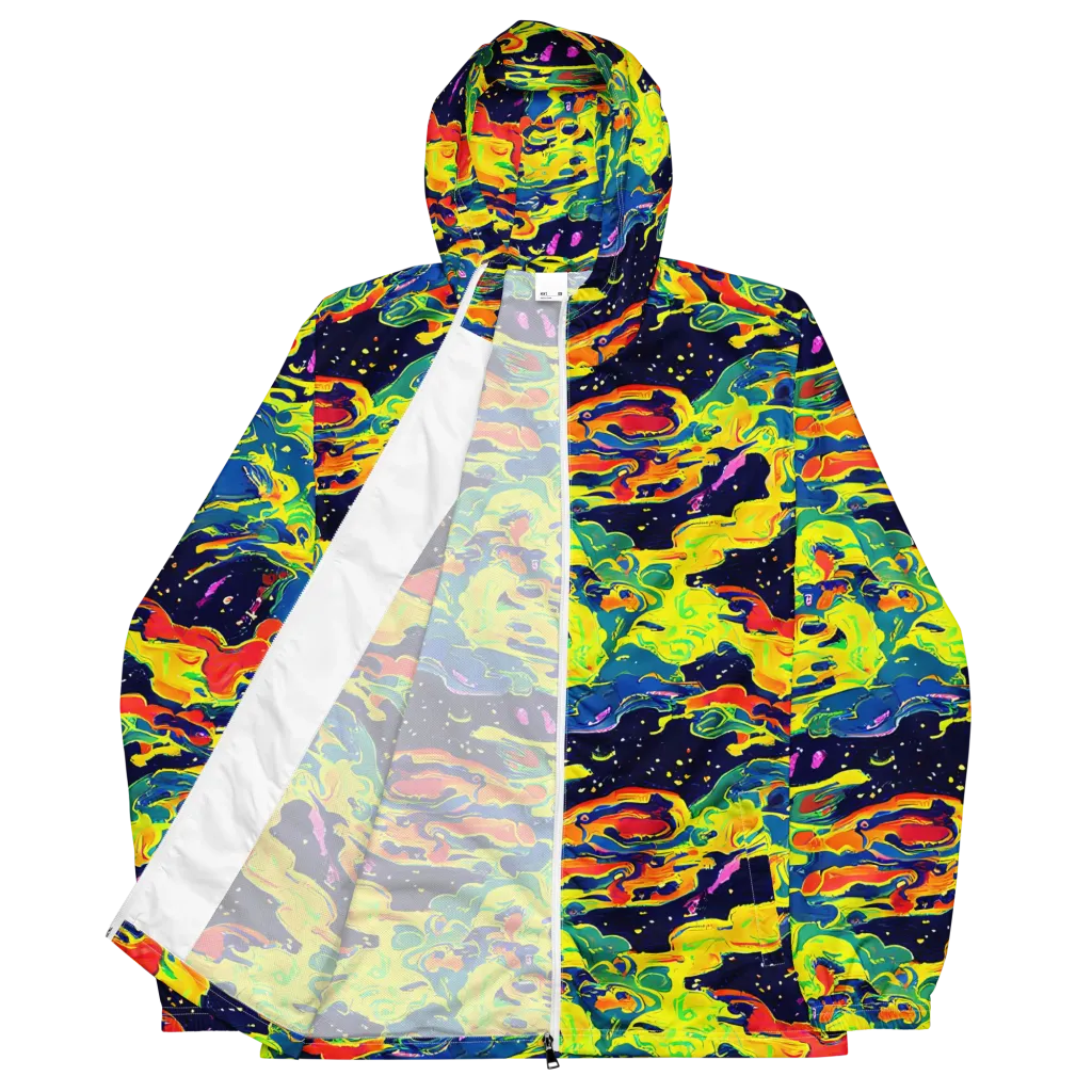 Ultramarine Heat on Men's Windbreaker — Front