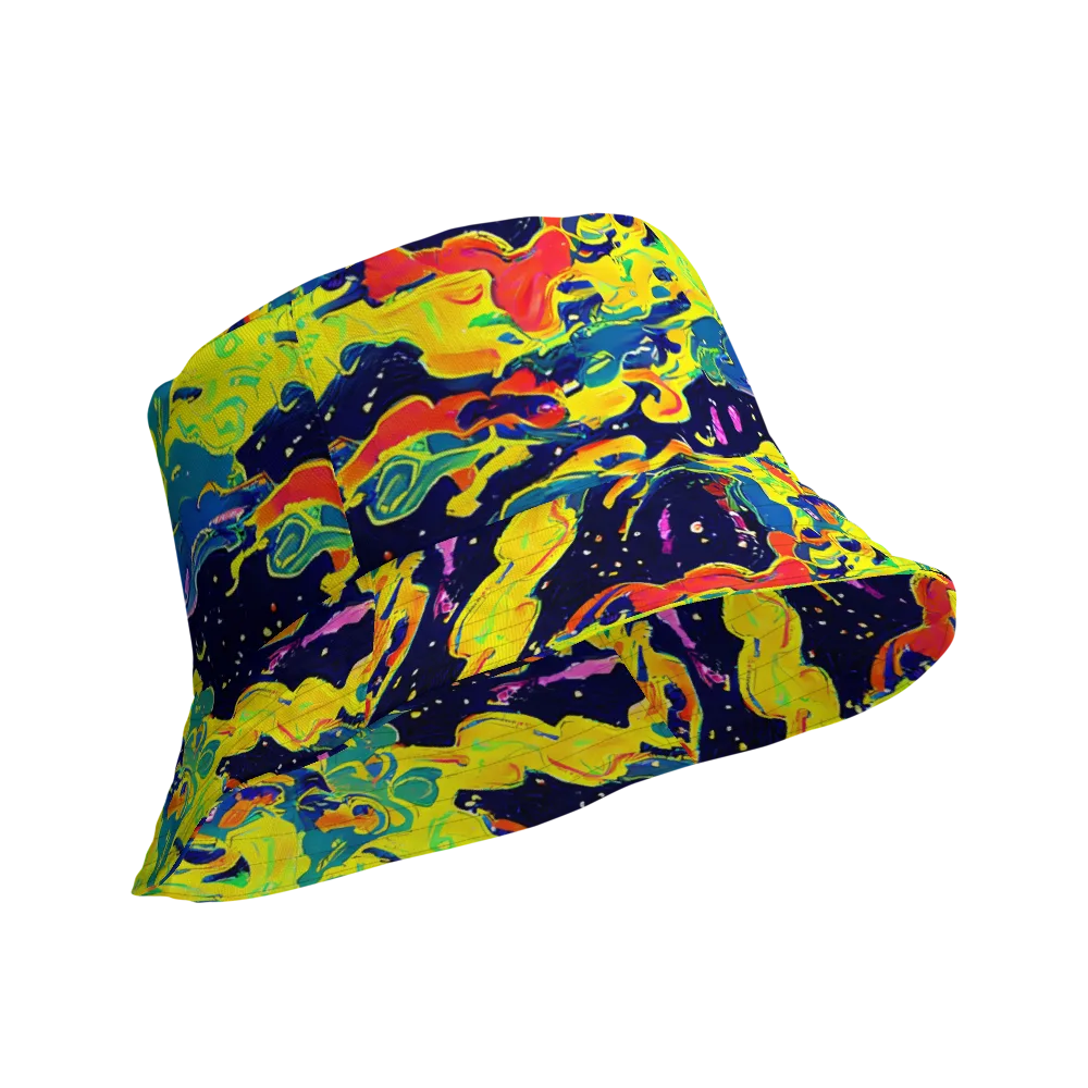 Ultramarine Heat on Reversible Bucket Hat — Product details Outside