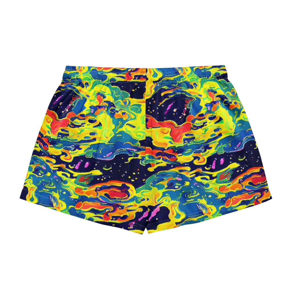 Ultramarine Heat on Women's Pajama Shorts — Back