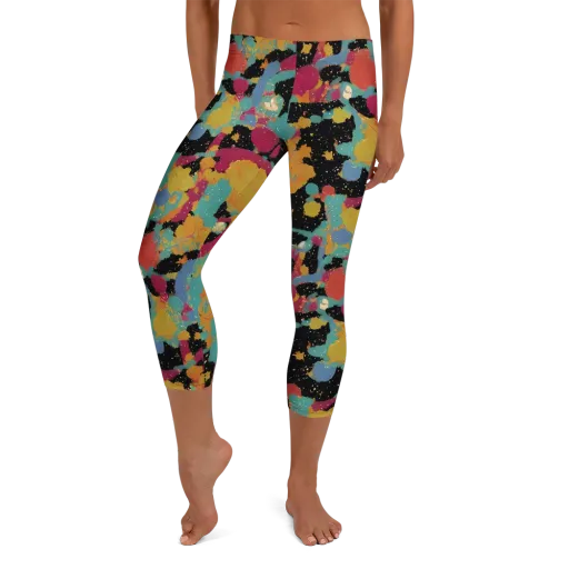 Saturated Reverie on a Capri Leggings