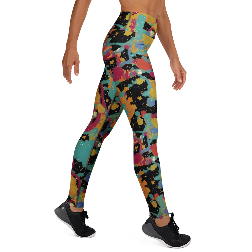 Saturated Reverie on Yoga Leggings — Right