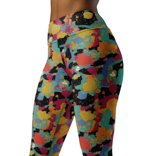 Saturated Reverie on a Yoga Leggings