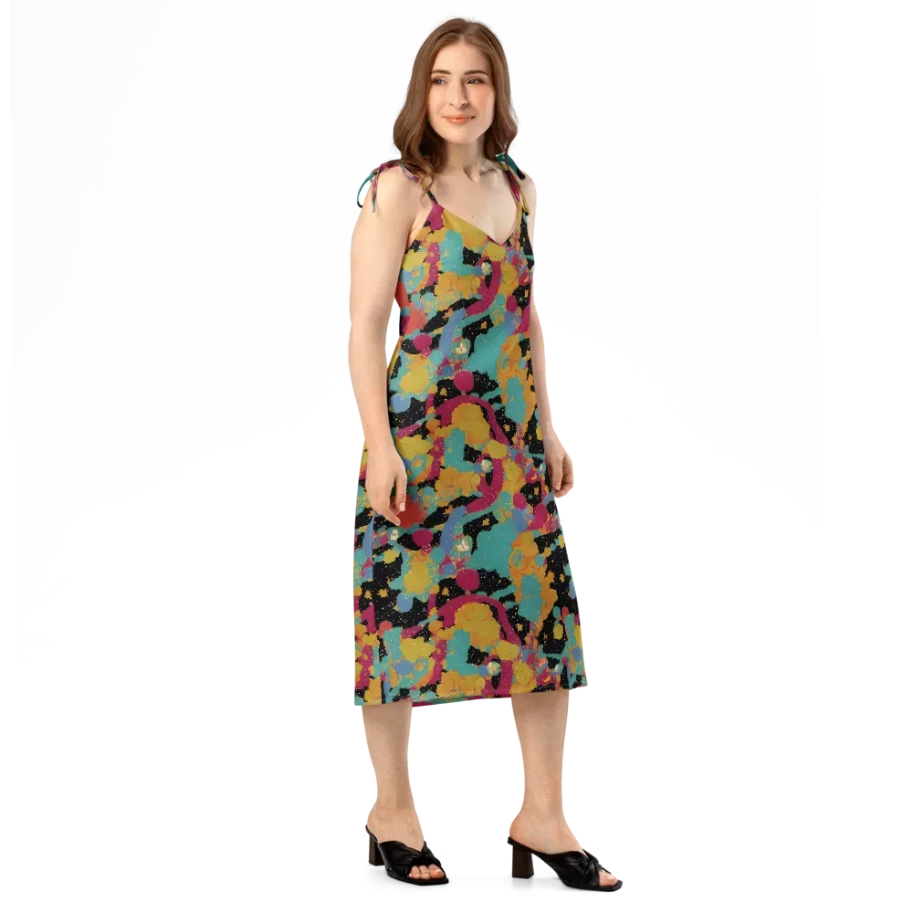 Saturated Reverie on Slip Dress — Right Front