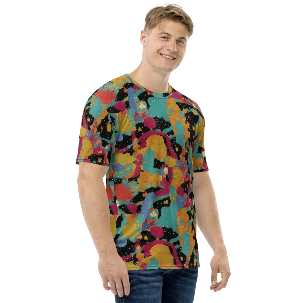 Saturated Reverie on Men's Crew Neck T-Shirt — Right