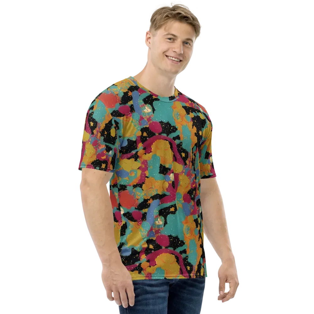 Saturated Reverie on Men's Crew Neck T-Shirt — Right